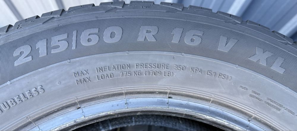 4бр 215/60/16 на 6мм с 19дот