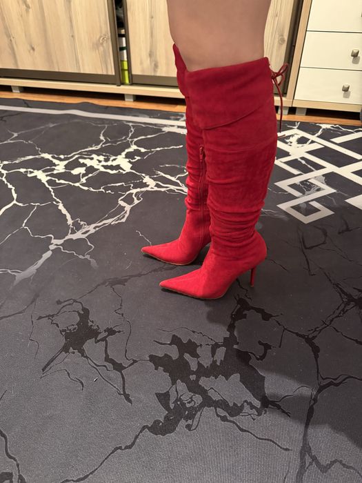 Продам ботфорты велюровые