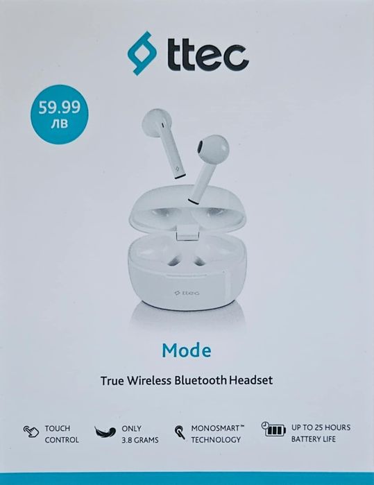 Безжични слушалки Ttec - неразопаковани