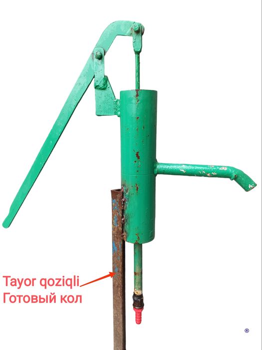 Качалка для воды из под Er osti suv silkitgichi - bu quduq va quduqlar