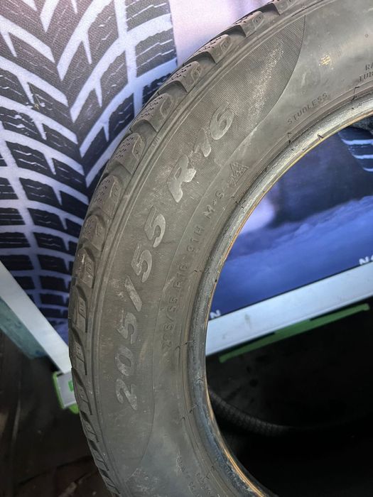 Зимни гуми 2броя пирели 205/55/16