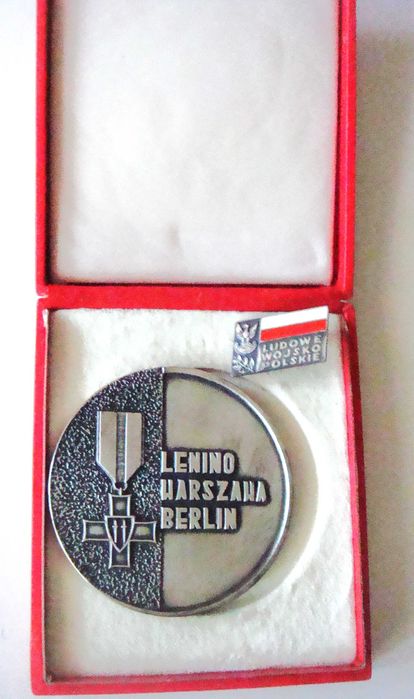 Плакет+значка-"30 години Народна армия на Полша"