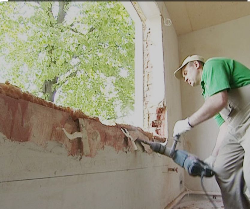 Демонтаж двери и