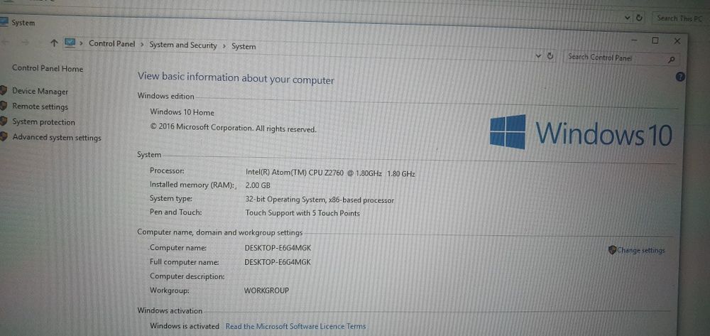 Tableta asus ME400C windows 10