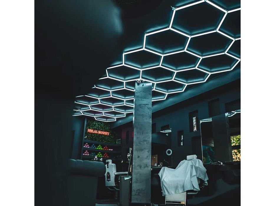 Iluminare LED hexagon tip fagure Led Lumina rece puternica garaj casa