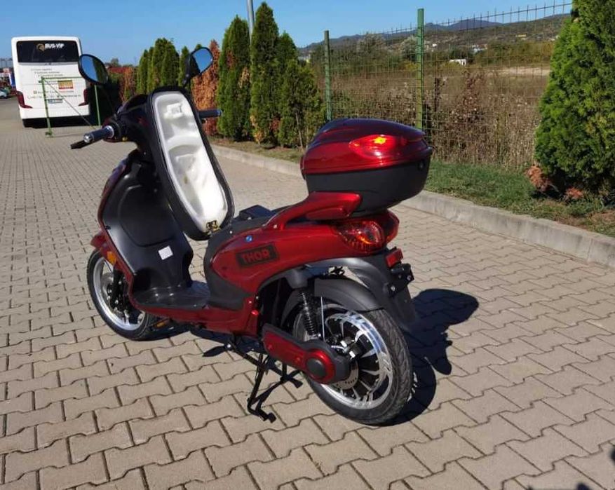 Scuter 100% electric Thor DAILY nou maro rosu alb Agramix