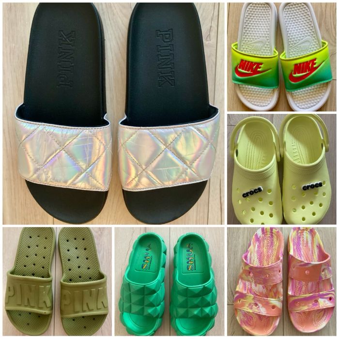 Papuci casual Crocs, Pink, Nike- femei