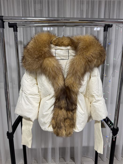 Geaca cu blana naturala de vulpe