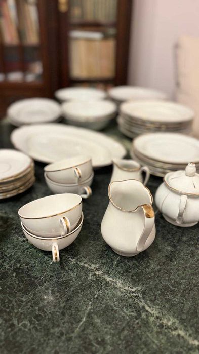 Servicii masa portelan Zeh Scherzer Bavaria Germania + Kahla Feston