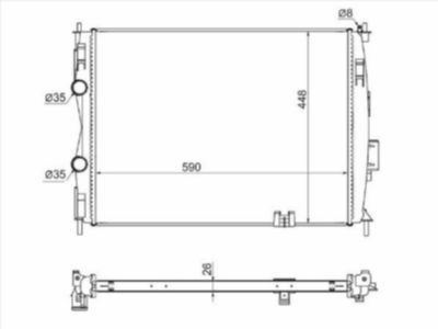 Радиатор  Nissan Qashqai