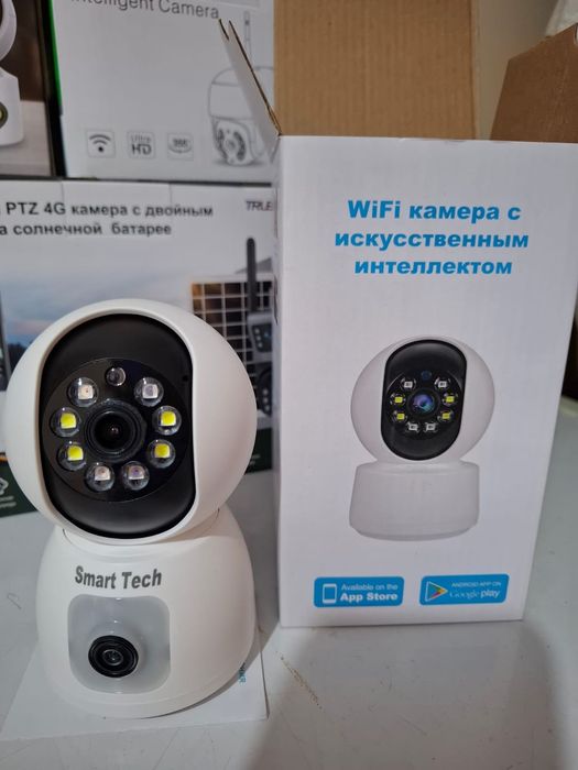 Камера видеонаблюдения работает от Сим карты и вай-фай