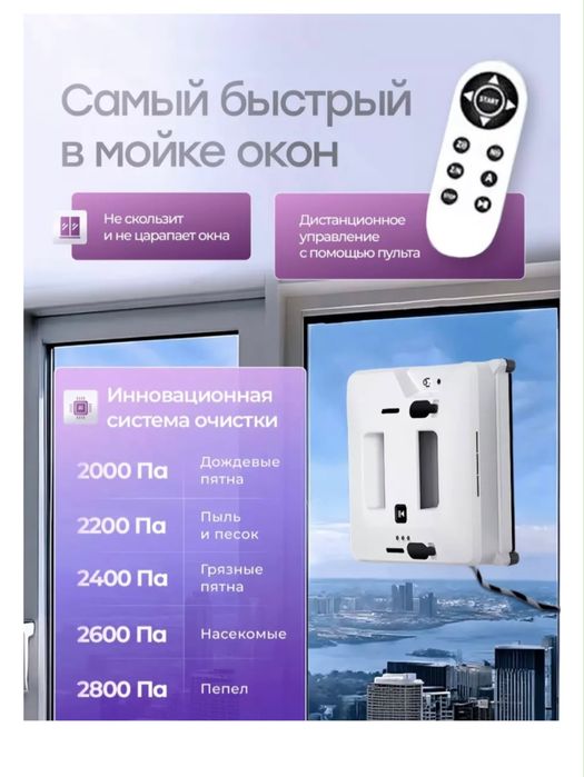 Робот мойщик окон!