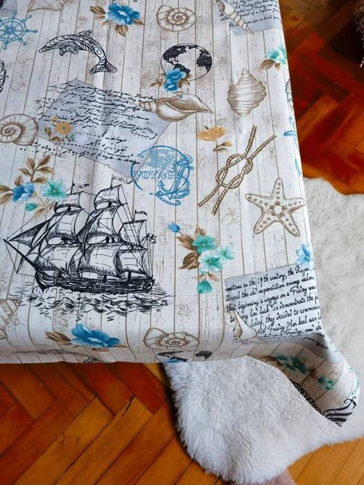 Морска колекция хидрофобиран покривки и декоративни