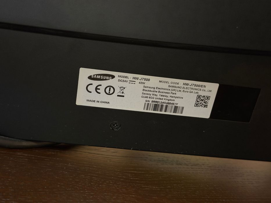 Soundbar samsung curved hw-j7500 400watt