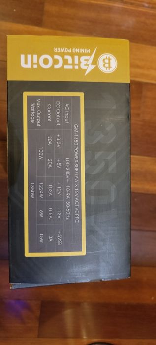 Захранване GameMax GM-1350 – 1350W, почти ново, в кутия!