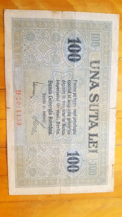 100lei BGR 1917 + 1.000lei 1947
