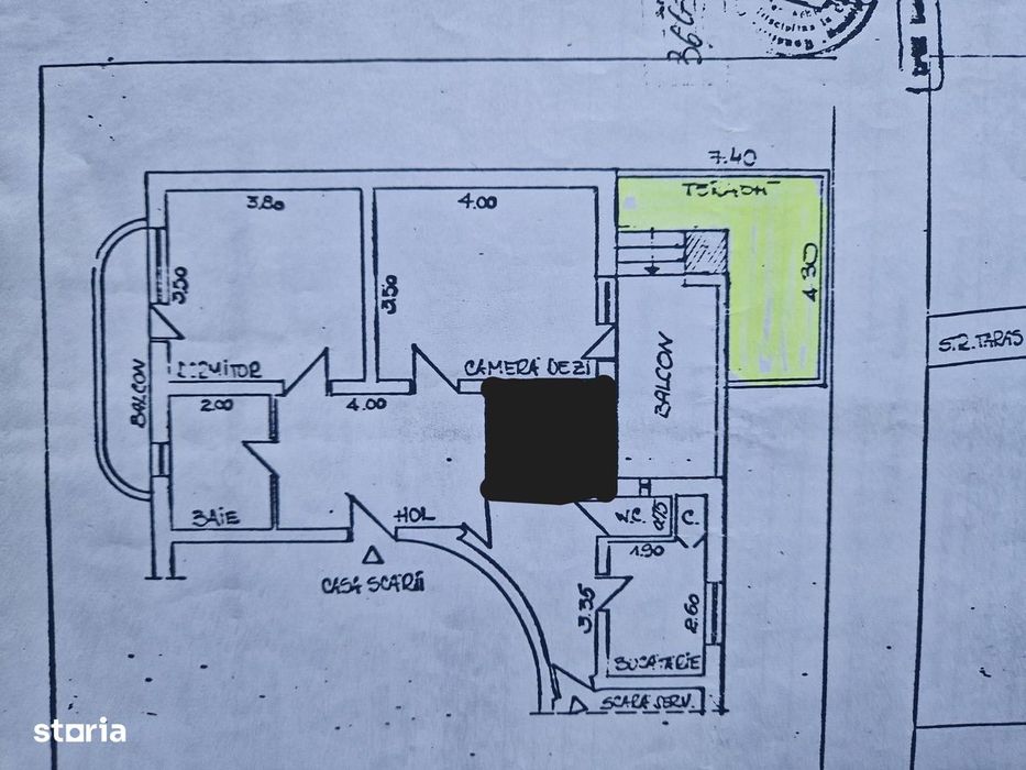 Apartament interbelic elegant cu terasă, pe Vasile Lascăr – lângă Daci
