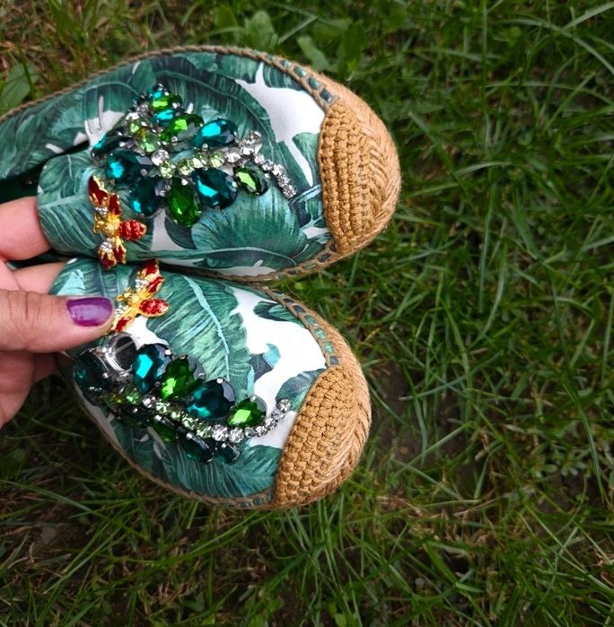 Espadrile dama piele