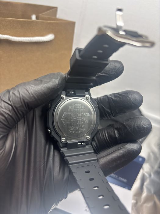 G-shock ga-2100 negru si gri