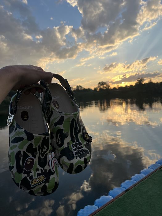 Кроксы,сrocs bape/бэйп