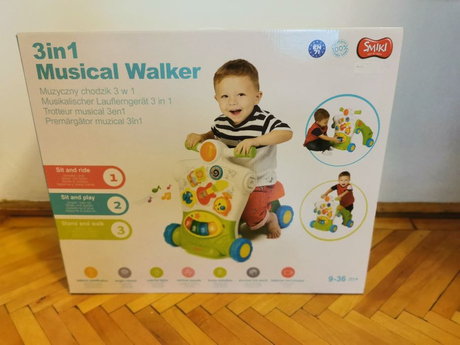 Antemergator/premergator muzical 3 în 1 NOU