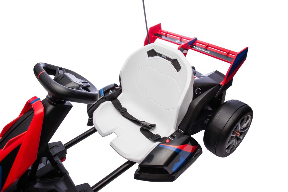 Kart electric cu sasiu ajustabil, BMW Motosport 2x 250W 24V, #RED