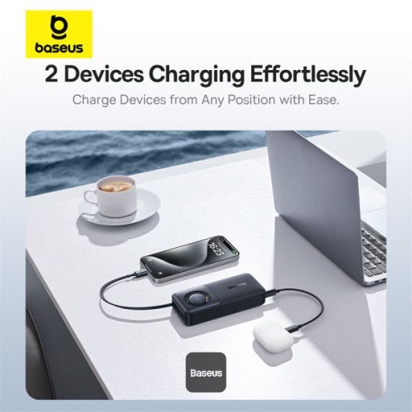 Baseus Free2Pull 20000mAh/65W Power Bank–мощност и удобство навсякъдe