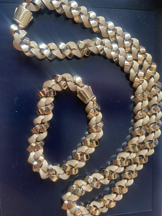 Золотая цепочка с браслетом