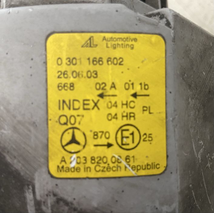 Фарове Mercedes C-class W203