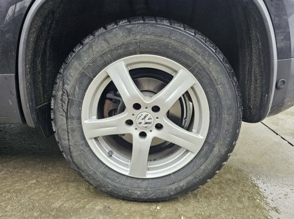 Set 4 Jante Aliaj 16" VW "San Francisco" 5x112 + Anvelope Iarnă 215/65