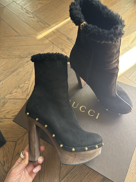 Ботинки на высоком каблуке Gucci