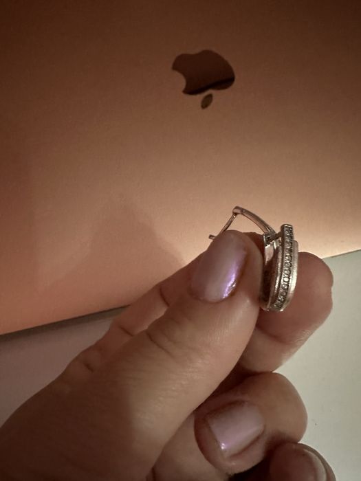 Cercei din argint,stantati