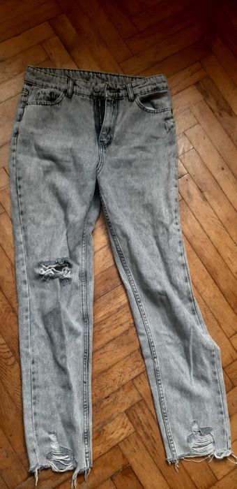 Сиви дънки размер М