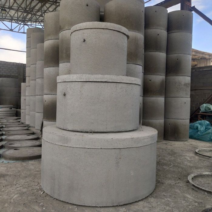 Бетон кольца. Кольца для канализации. Бетонные колодец
