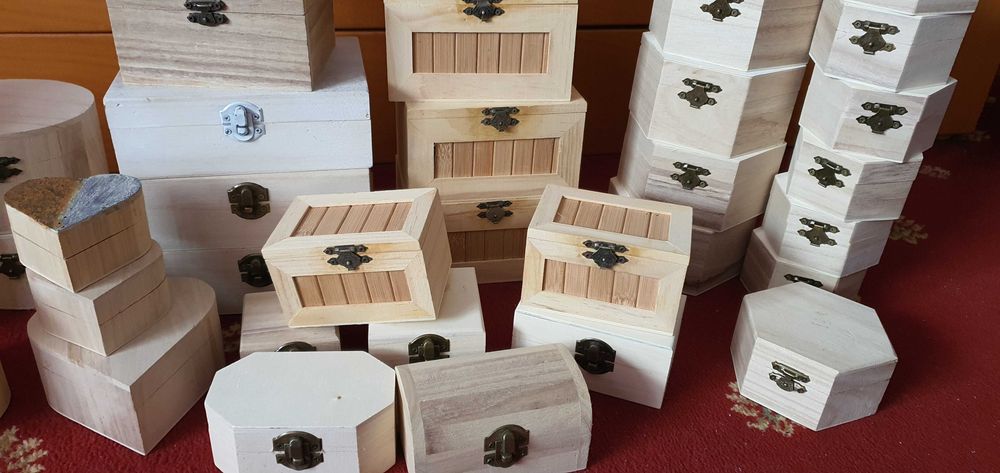 Cutiute din lemn* 40 bucati