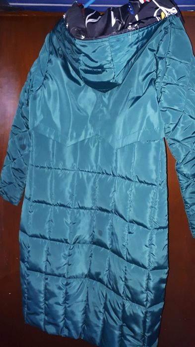 Geaca Matlasata  de Dama reversibila lunga  Marimea L-XL