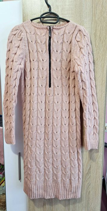 Плетена зимна рокля размер xs