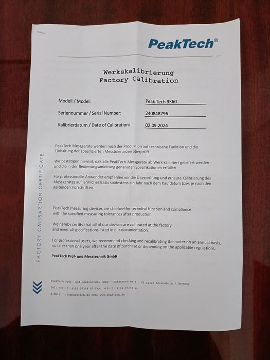 Multimetru/aparat de măsurat digital