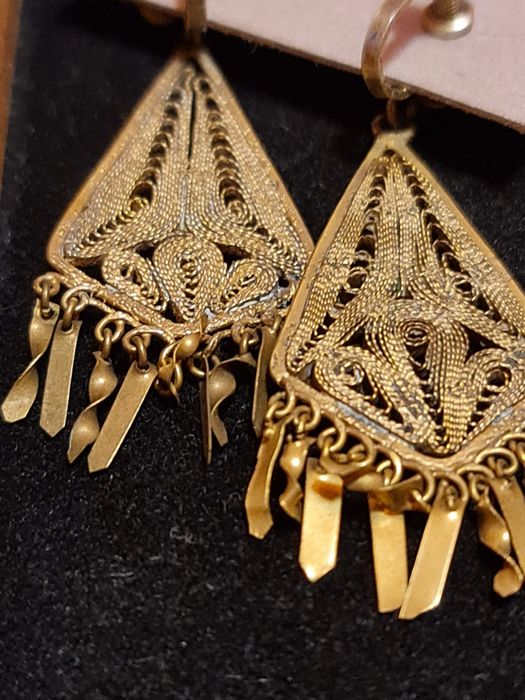 Серьги ручной работы Медь конец 19- начало 20 века США Калифорния