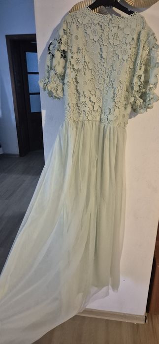 Rochie finuta verde menta