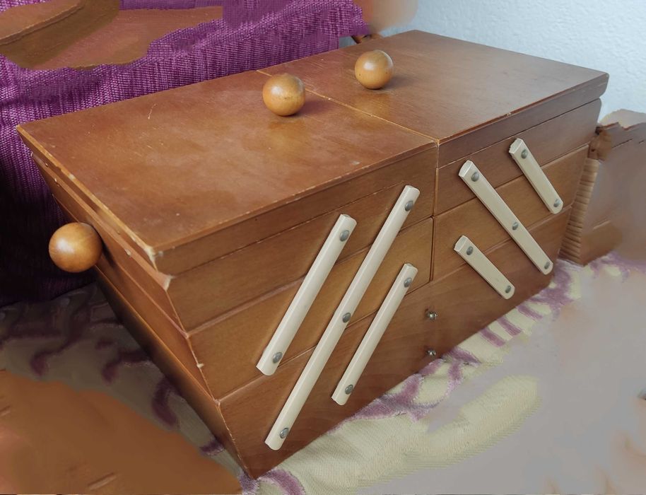 Дървени кутии с ратан, нови бамбукови дъски к-кт 6бр.Кутии за вино.