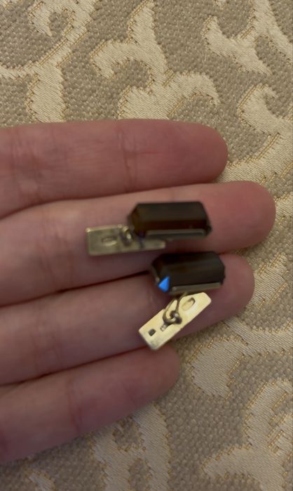 Запонки сов.серебро