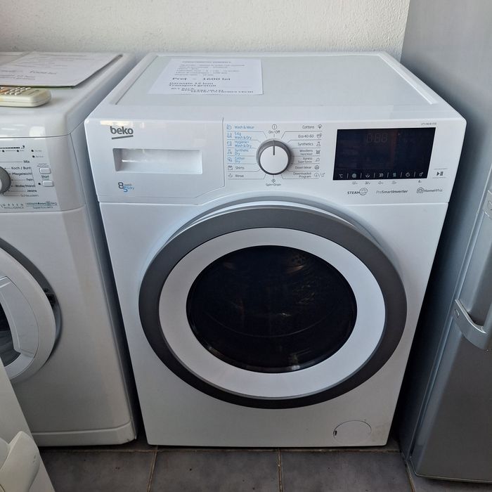 Beko. 8 + 5 kg. Cu uscător.  Impecabilă.