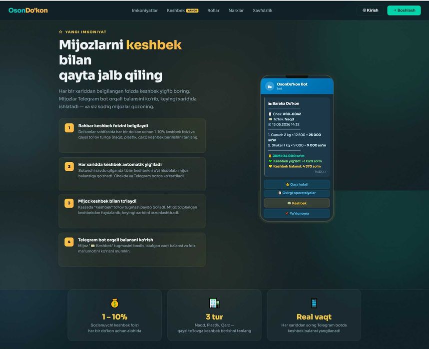 Savdo dasturi Торговая программа