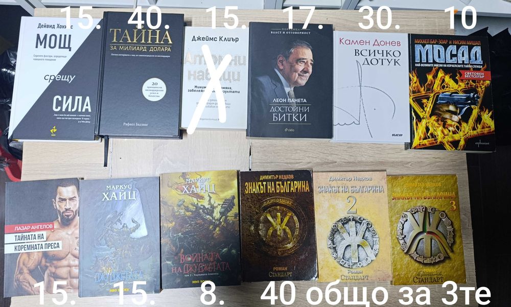Много книги. Цени на снимките