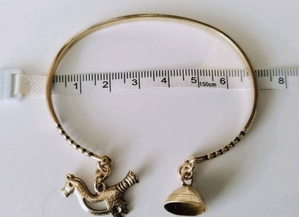 Bratara semi-fixa veche din bronz, Kalevala Koru, copii