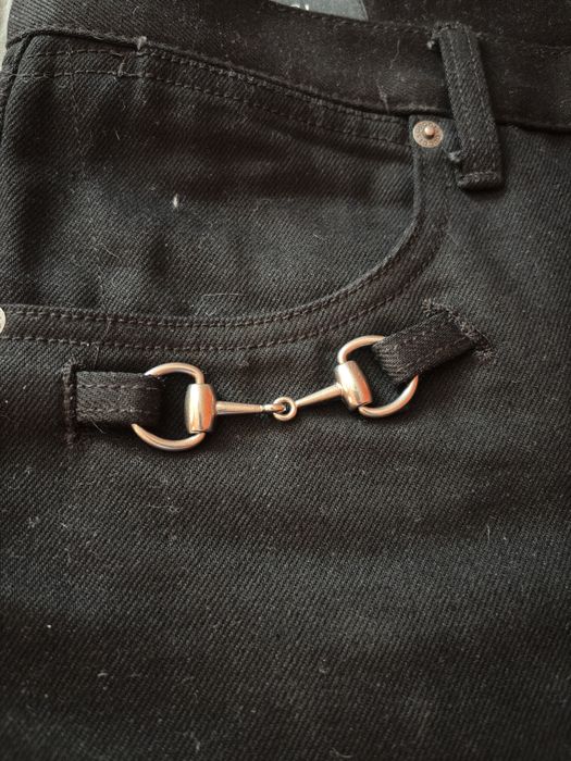 Black Horsebit Jeans Demna 34