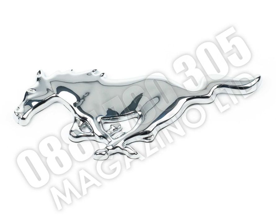 Mustang Running Horse Емблема Форд Мустанг Хромиран или Черен Мат