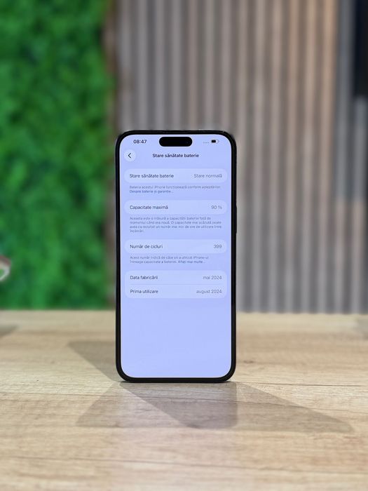 iPhone 15 Pro Max 256Gb Blue/Batierie90%/Garantie 12 luni @atsgsm.ro