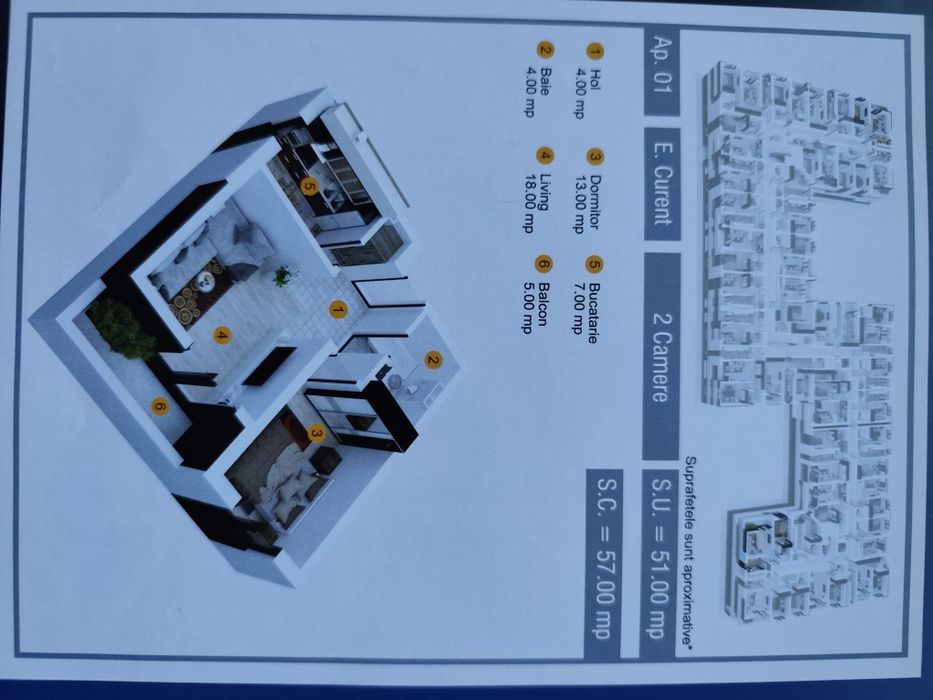 Apartament 2 camere + parcare. Pollux,  Chiajna